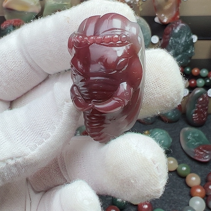 未镶嵌秦紫玉玛瑙/玉髓