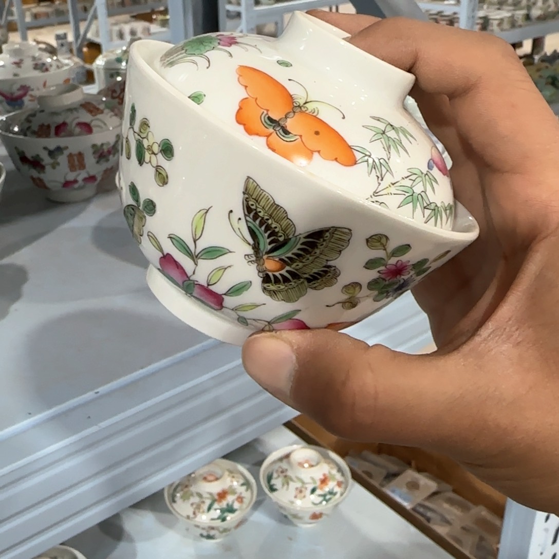 瓷片摆件手绘瓷器全部处理