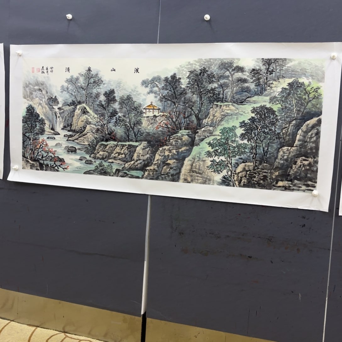 国画高左建栋180/70山水马