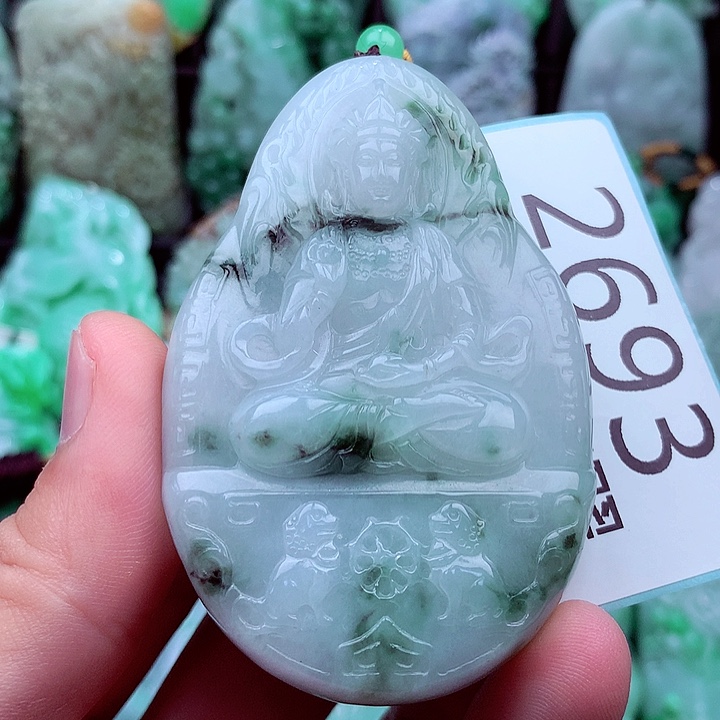 翡翠未镶嵌吊坠(不含链)