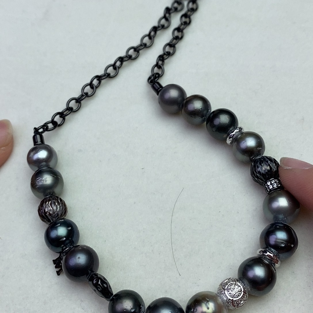 海水珍珠颈饰银S925镶嵌