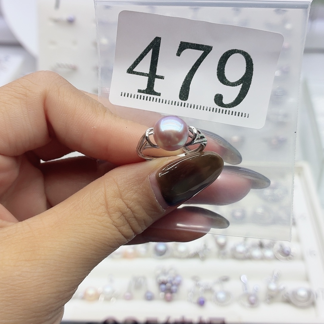 L***n珠宝奇石银S925镶嵌淡水珍珠479