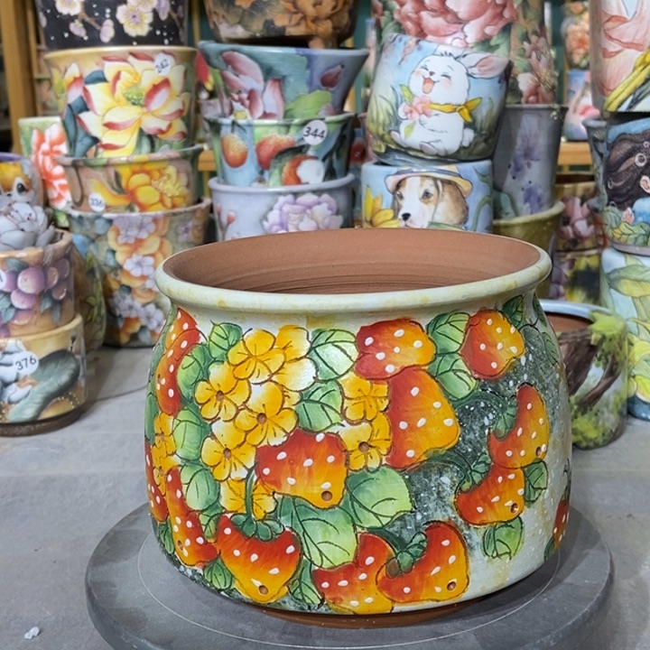 红陶景德镇艺术手绘作品