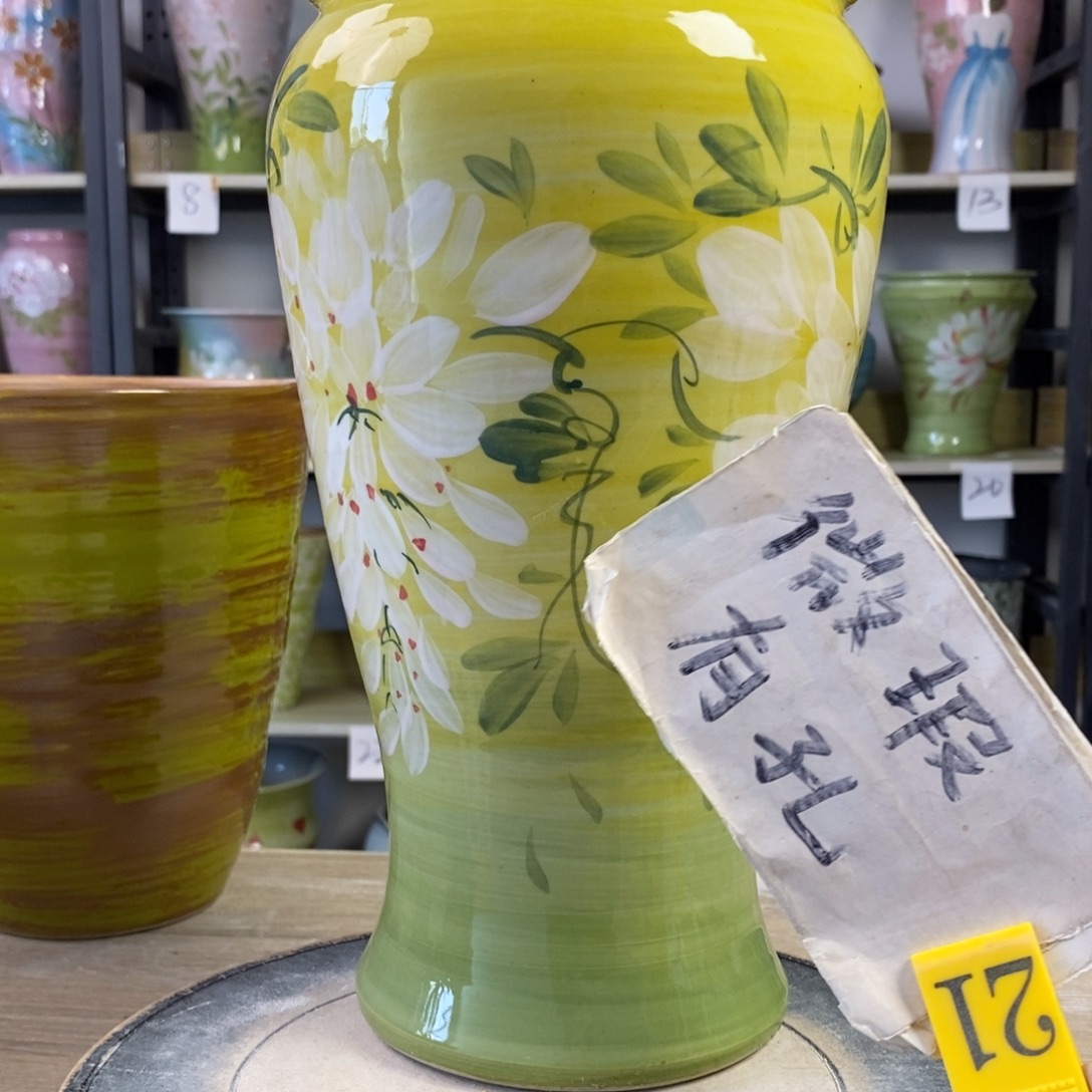 景德镇手工手绘陶瓷花盆