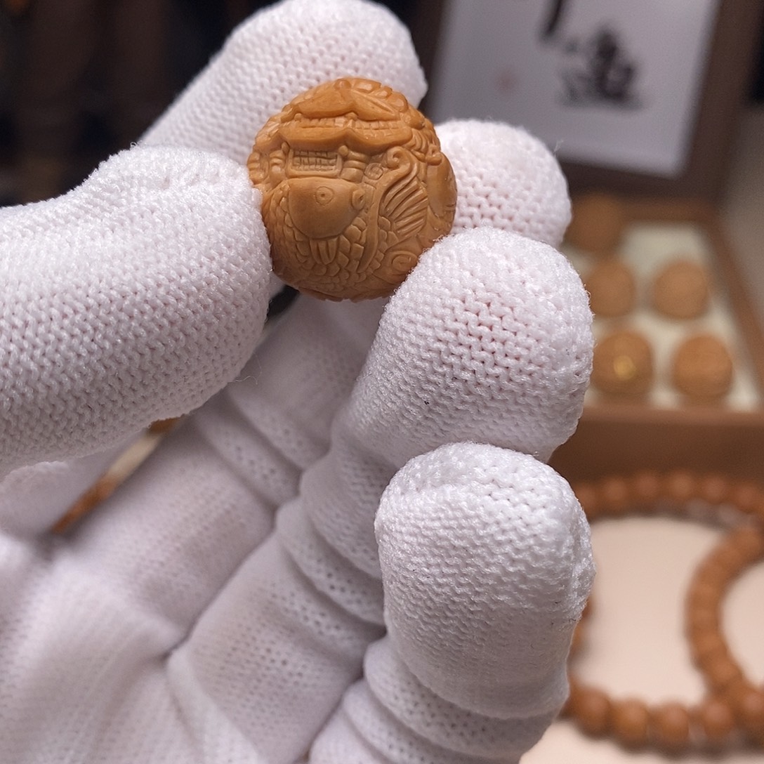 把件猴头核桃鲤鱼跃龙门