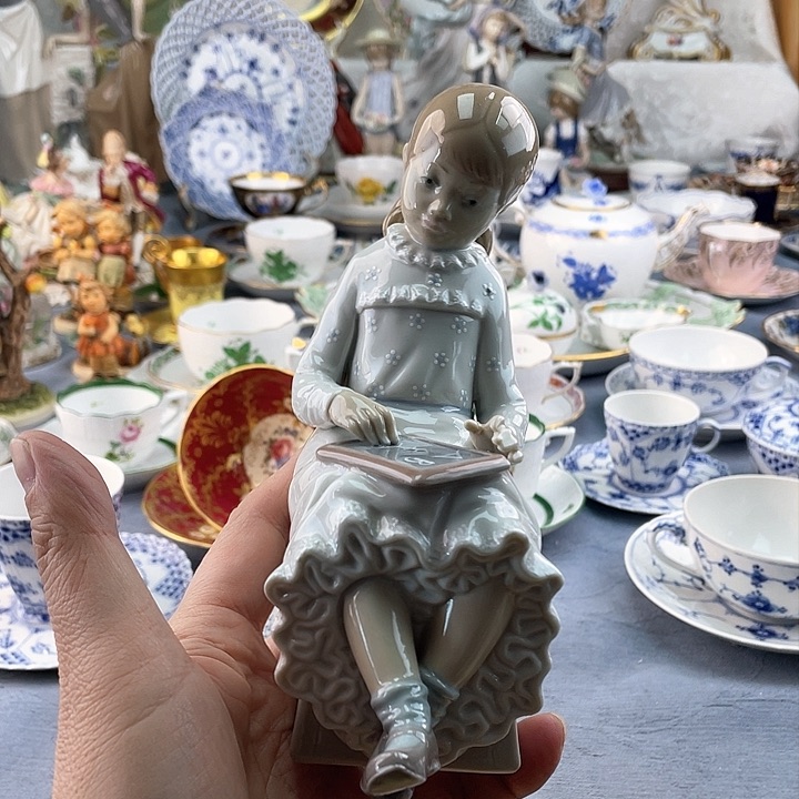 中古欧瓷瓷器小房子