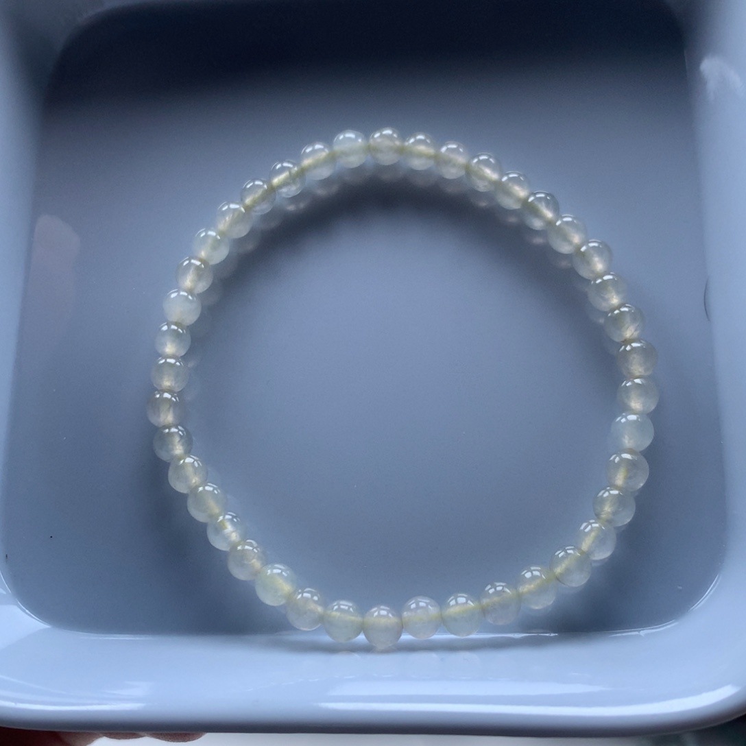 未镶嵌手串翡翠翡翠圆珠4.4