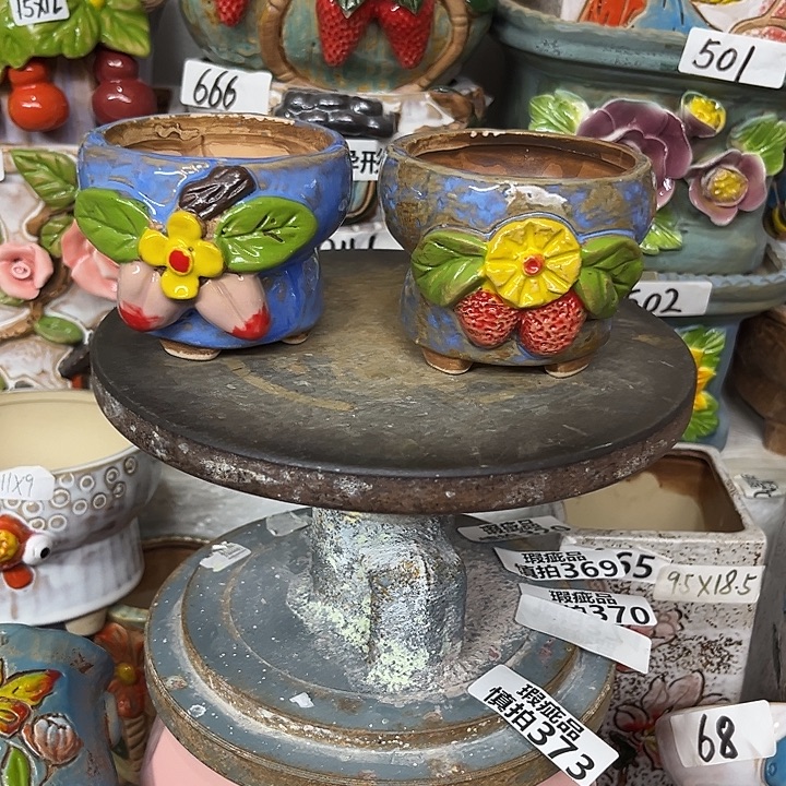 粗陶材质多肉花盆