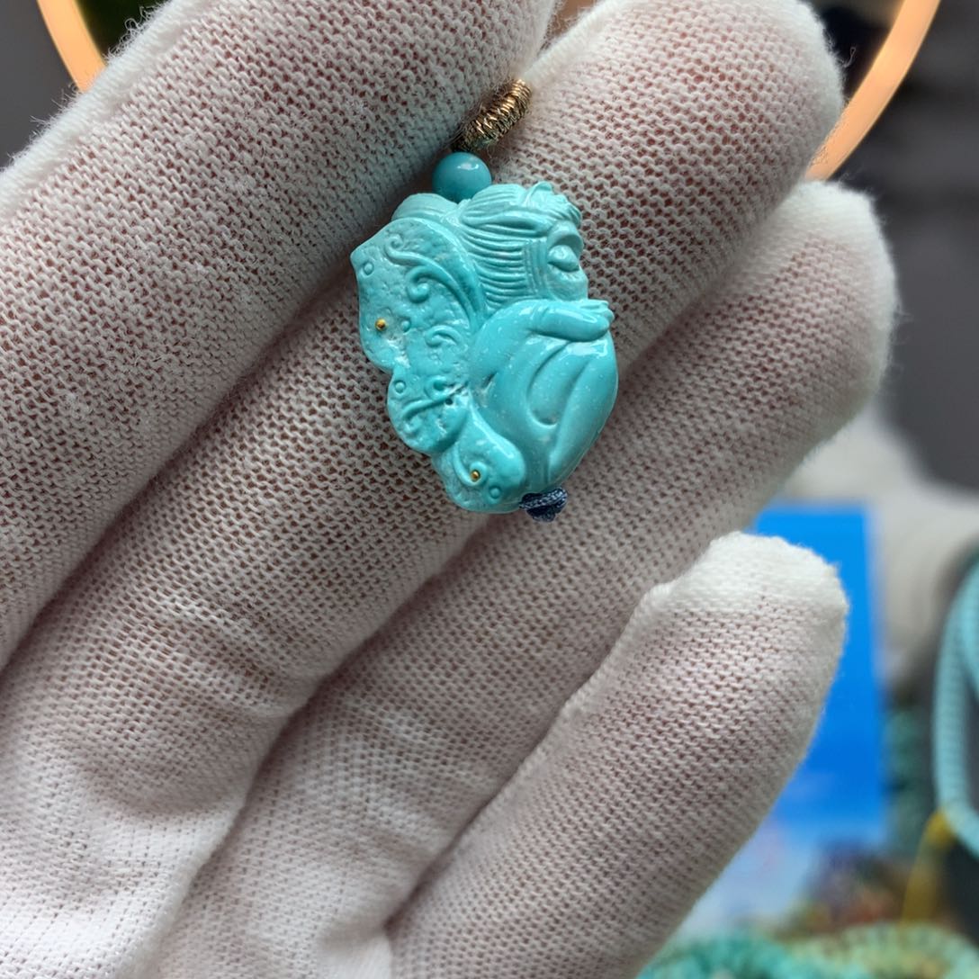 绿松石挂件未镶嵌