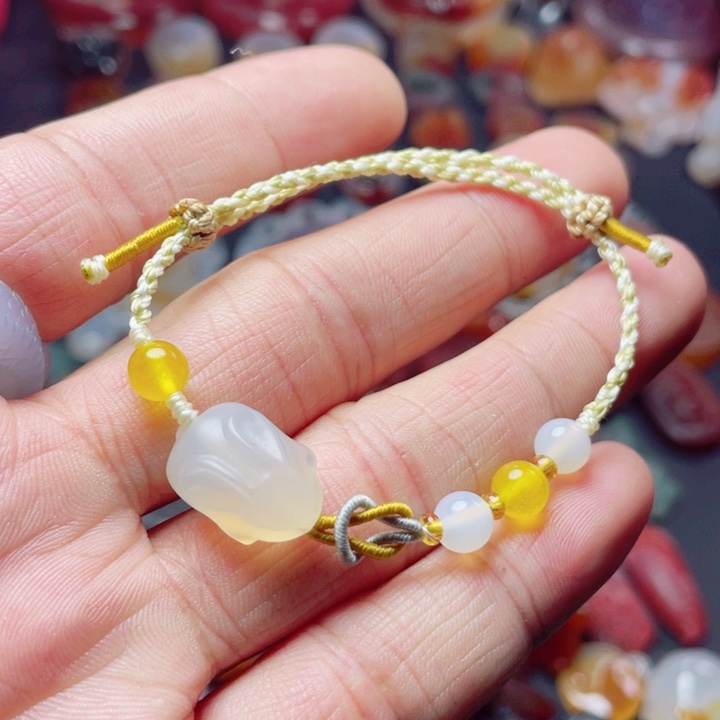 玛瑙/玉髓手链未镶嵌