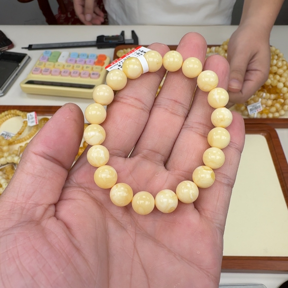 琥珀未镶嵌手链蜜蜡手串
