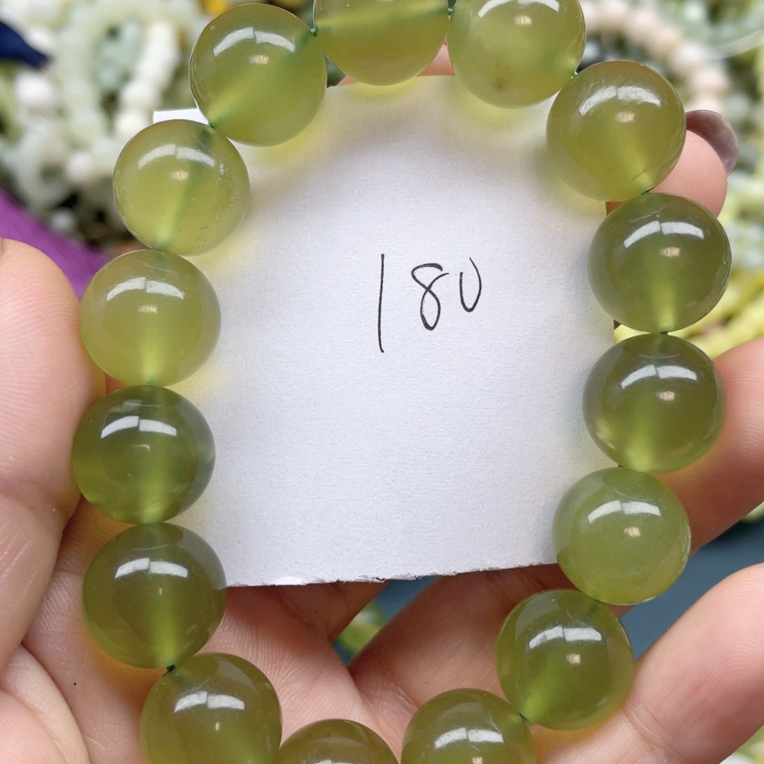 未镶嵌蛇纹石玉手链