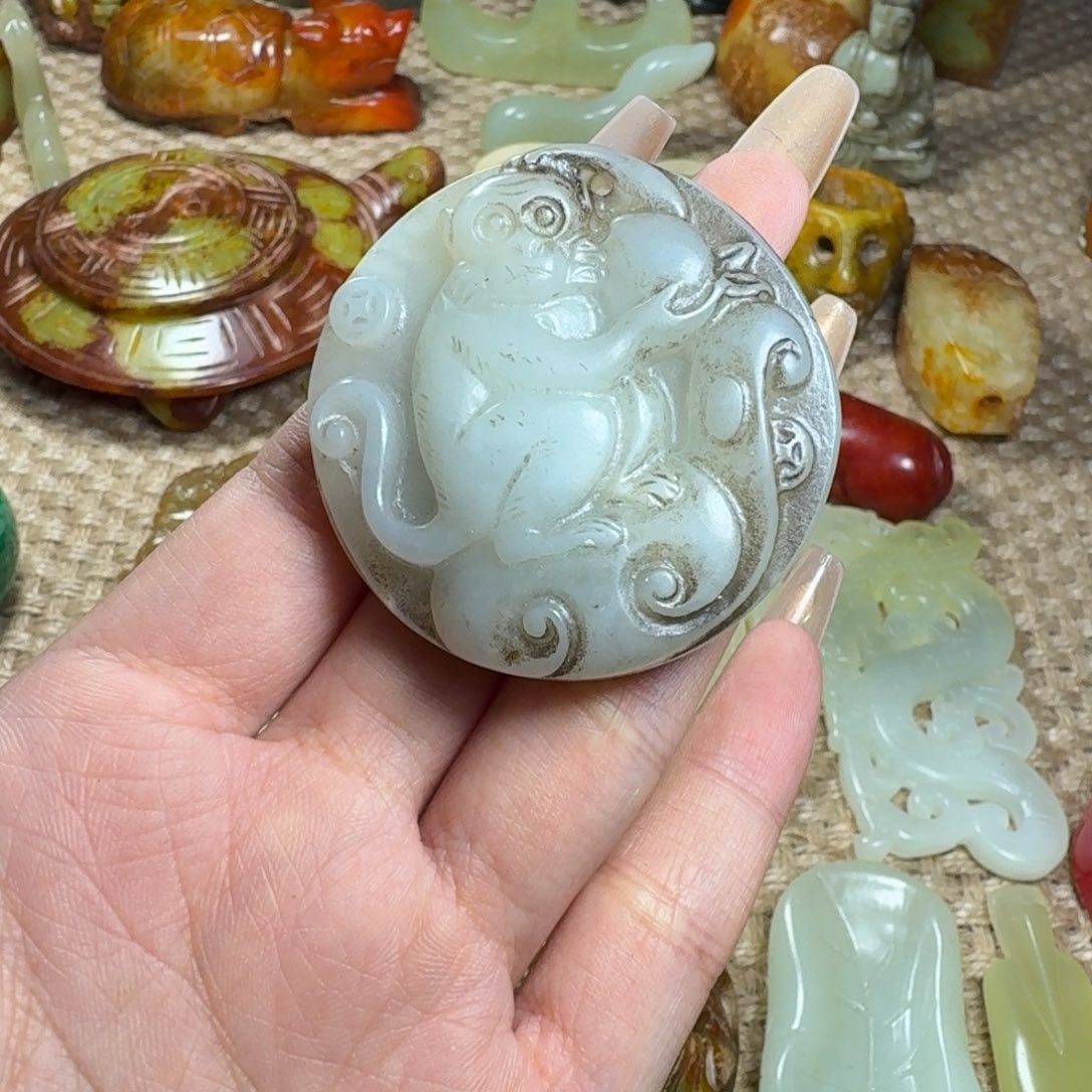 吊坠白玉菩提挂件