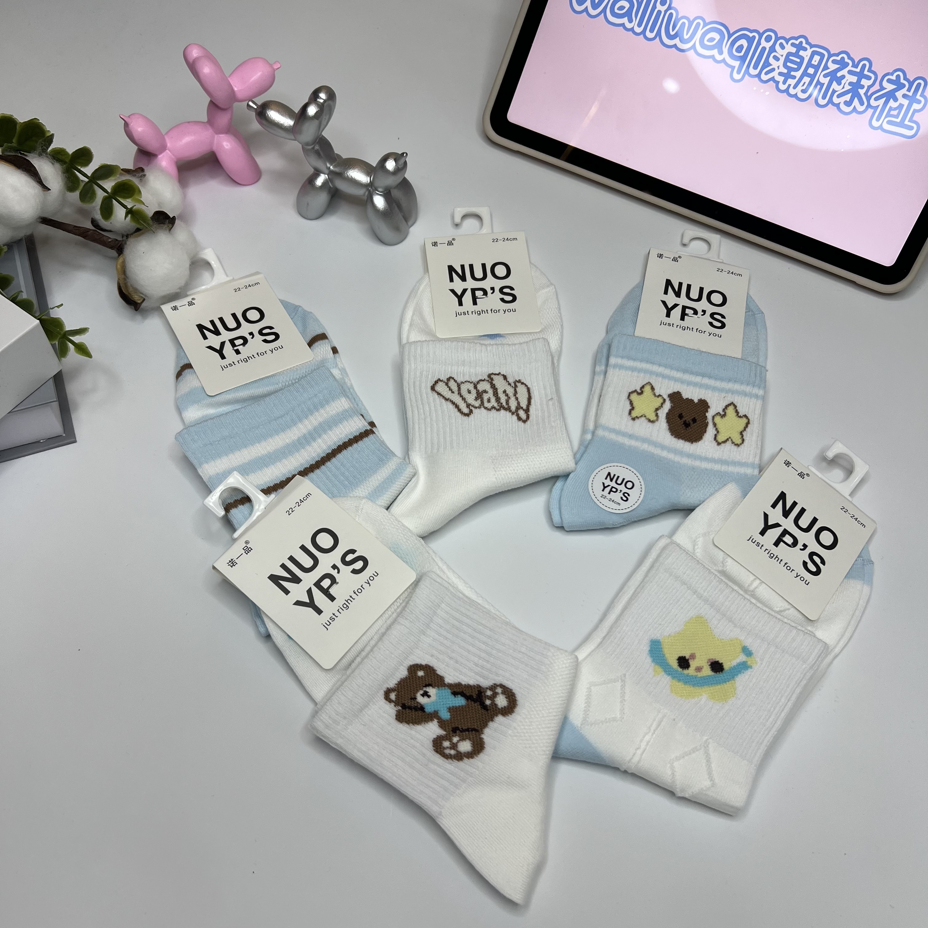 海盐奶盖棉袜潮袜休闲风女袜子休闲白色夏季薄款船袜