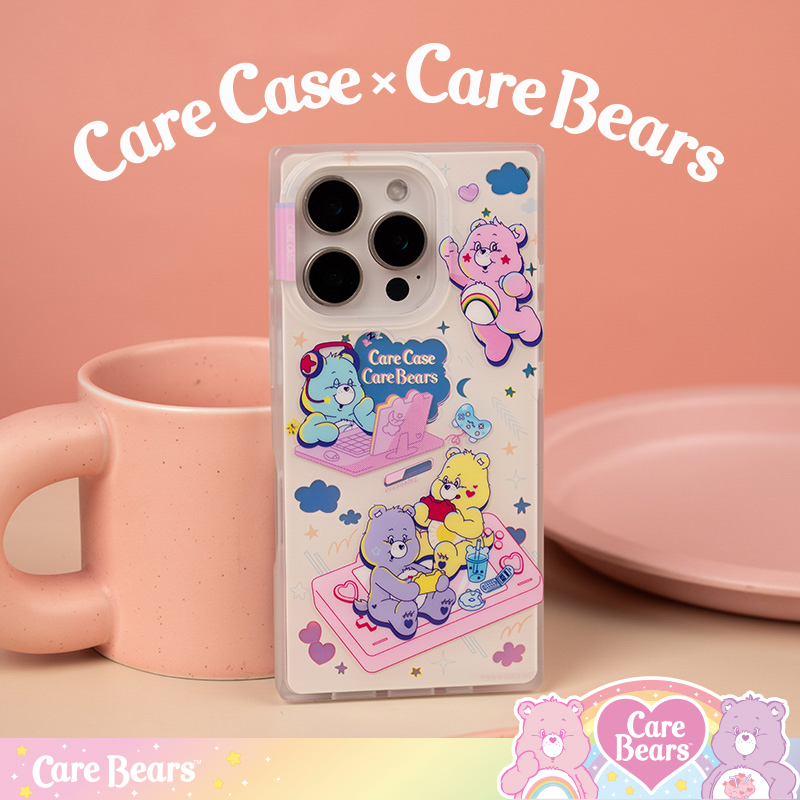  CARECASE 爱心宇宙漫游方形手机壳 适用于iPhone17 16 15ProMax 