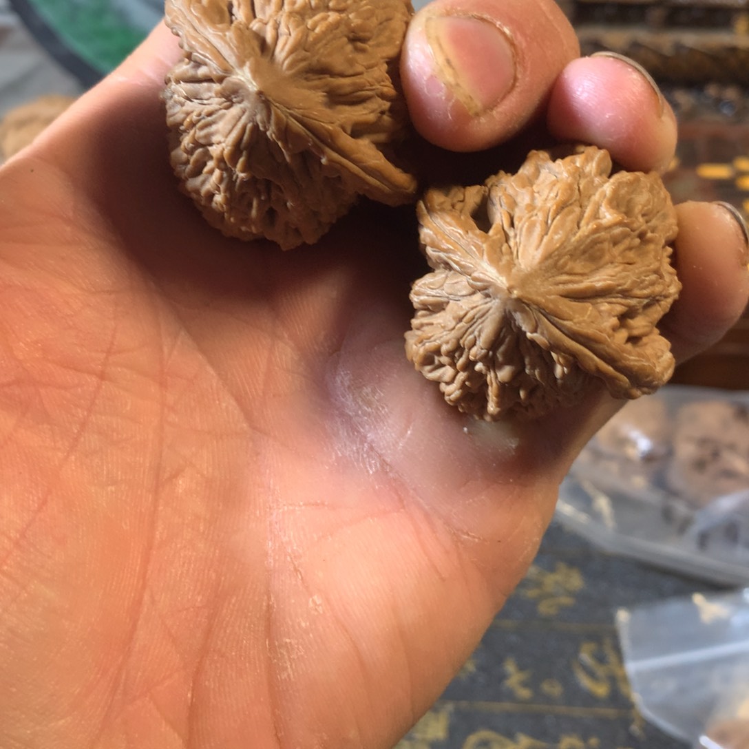 桃核把件文玩核桃虎头狮子头41
