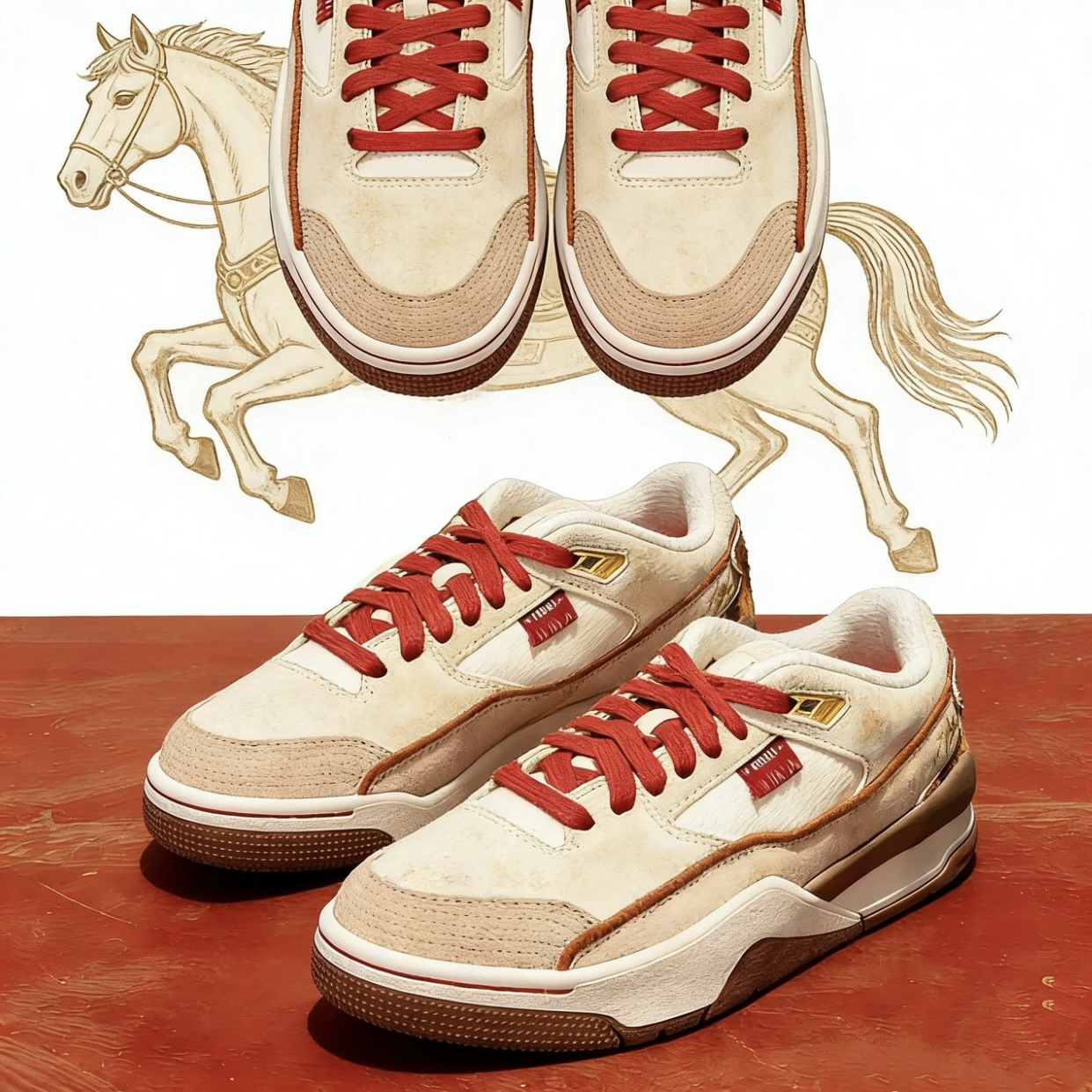 Nike/耐克【可自提】AJ FLIGHT COURT CNY马年低帮休闲鞋IQ1107-171