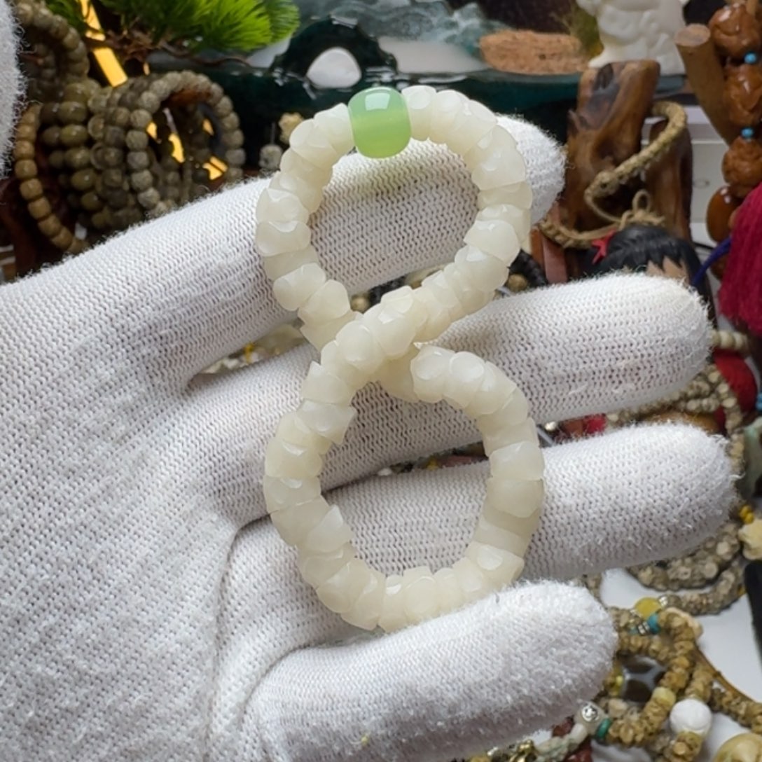 星月菩提手串6号车尺寸8玛尼墩单圈