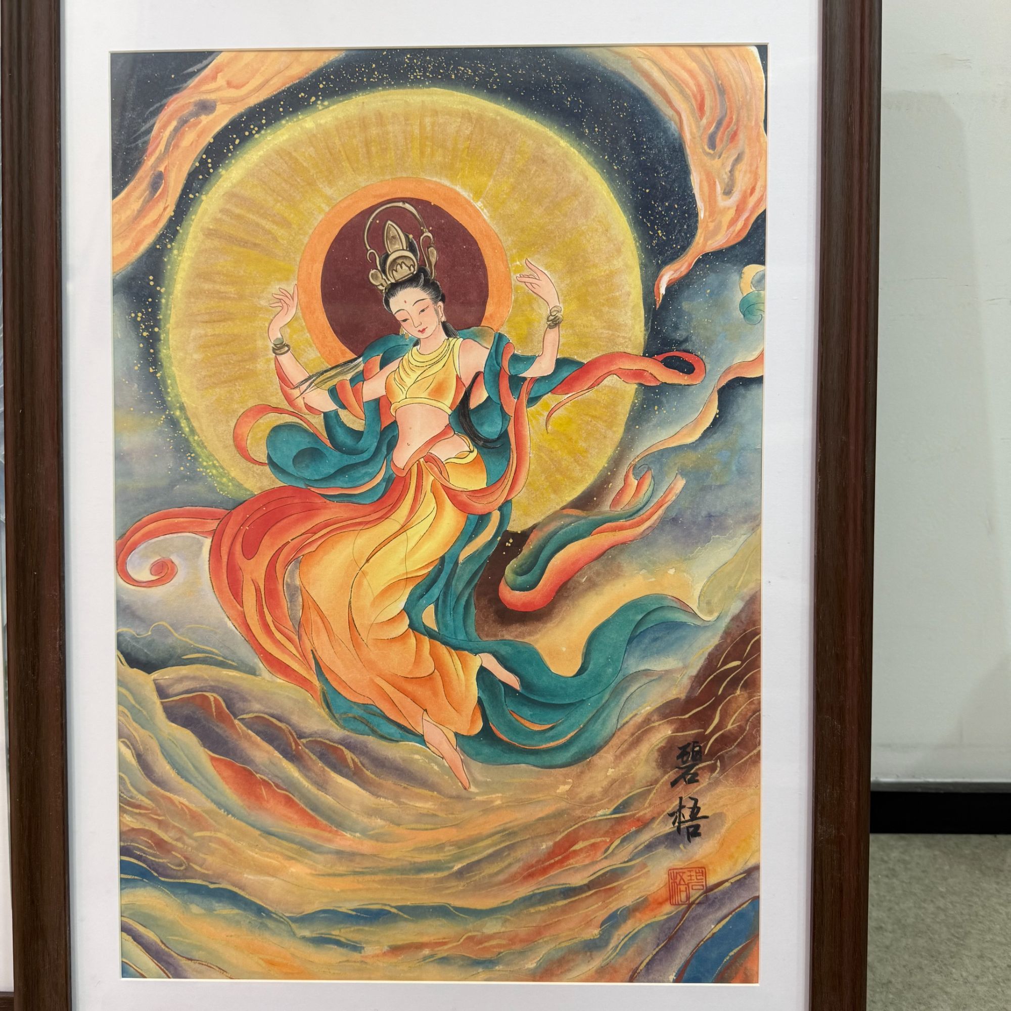 王碧梧绘画1.5pc带框人物