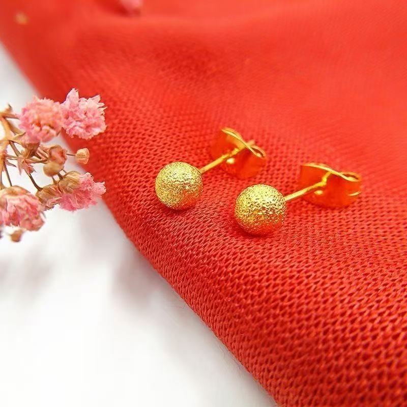 A717精品圆珠豆豆耳饰