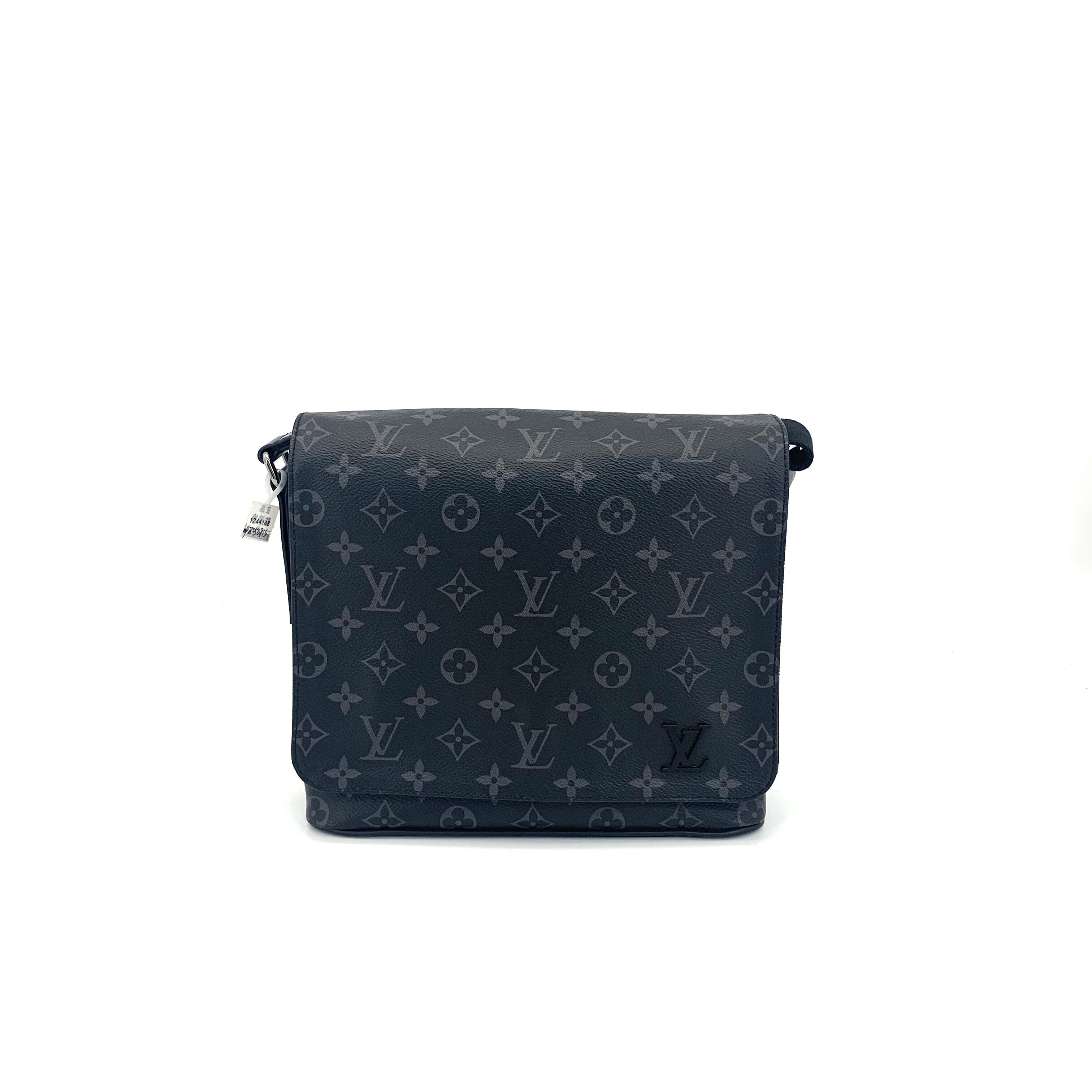 95新 LouisVuitton/路易威登 98新黑老花小号翻盖邮差包尺寸25/22