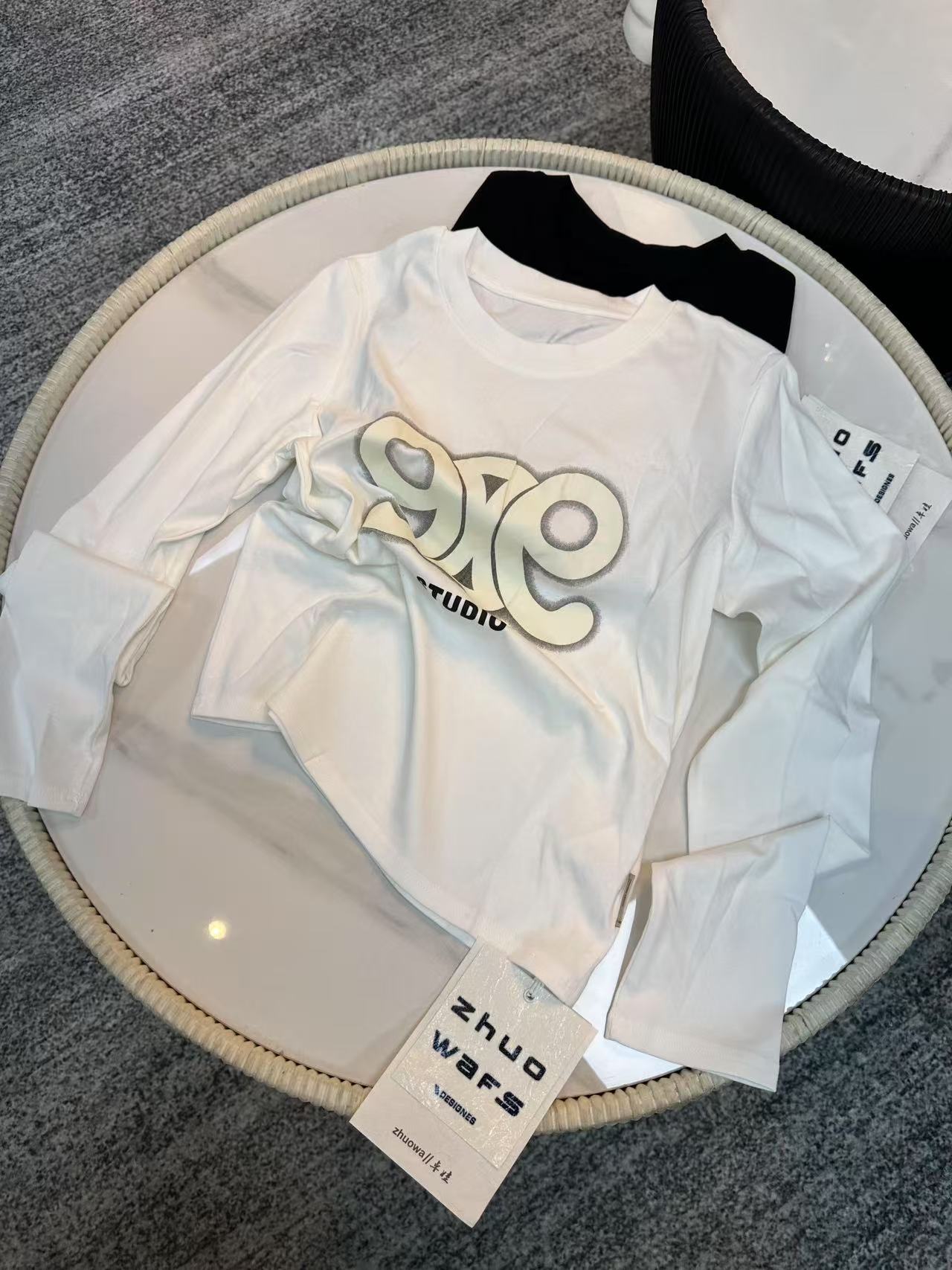 《GZZY》潮牌设计款早春新品欧货打底长T#2198