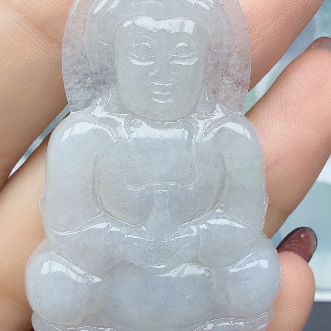 翡翠颈饰未镶嵌观音