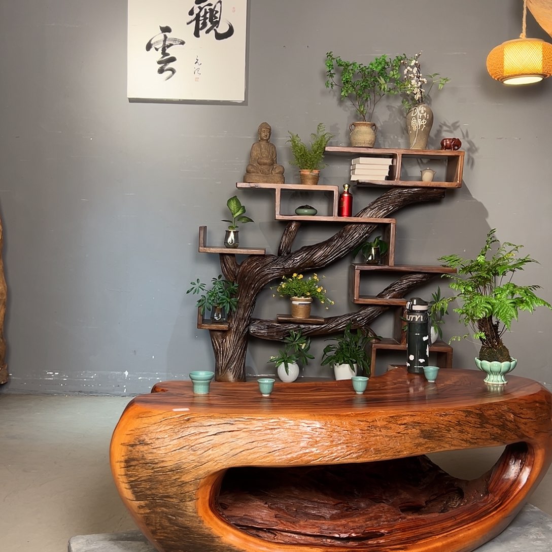 也***宿香樟木整体造型设计