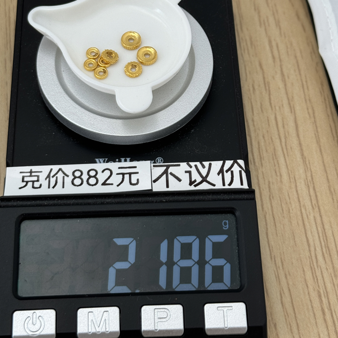 足金999 4mm车轮5mm唐草6mm回纹2.186g怡