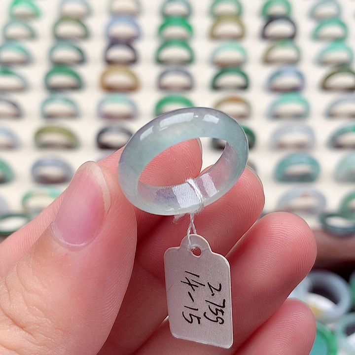 翡翠戒指未镶嵌14-15号