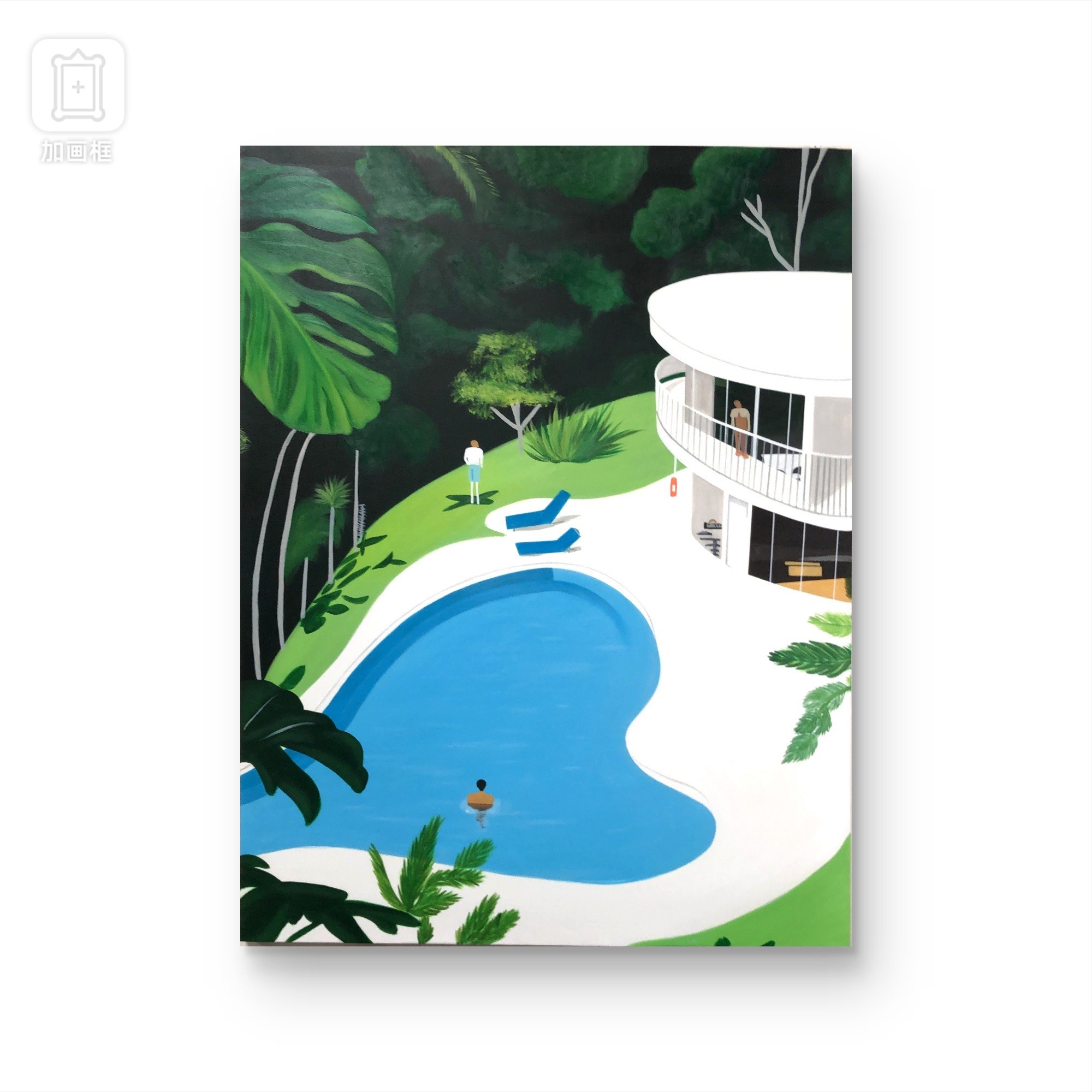 【清迈盛夏】原创手绘挂画 “90*120” No.1516 现代客厅纯手绘装饰画