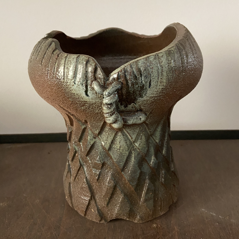 粗陶透气老桩多肉花盆手工捏花复古盆直播间福利一花珍藏