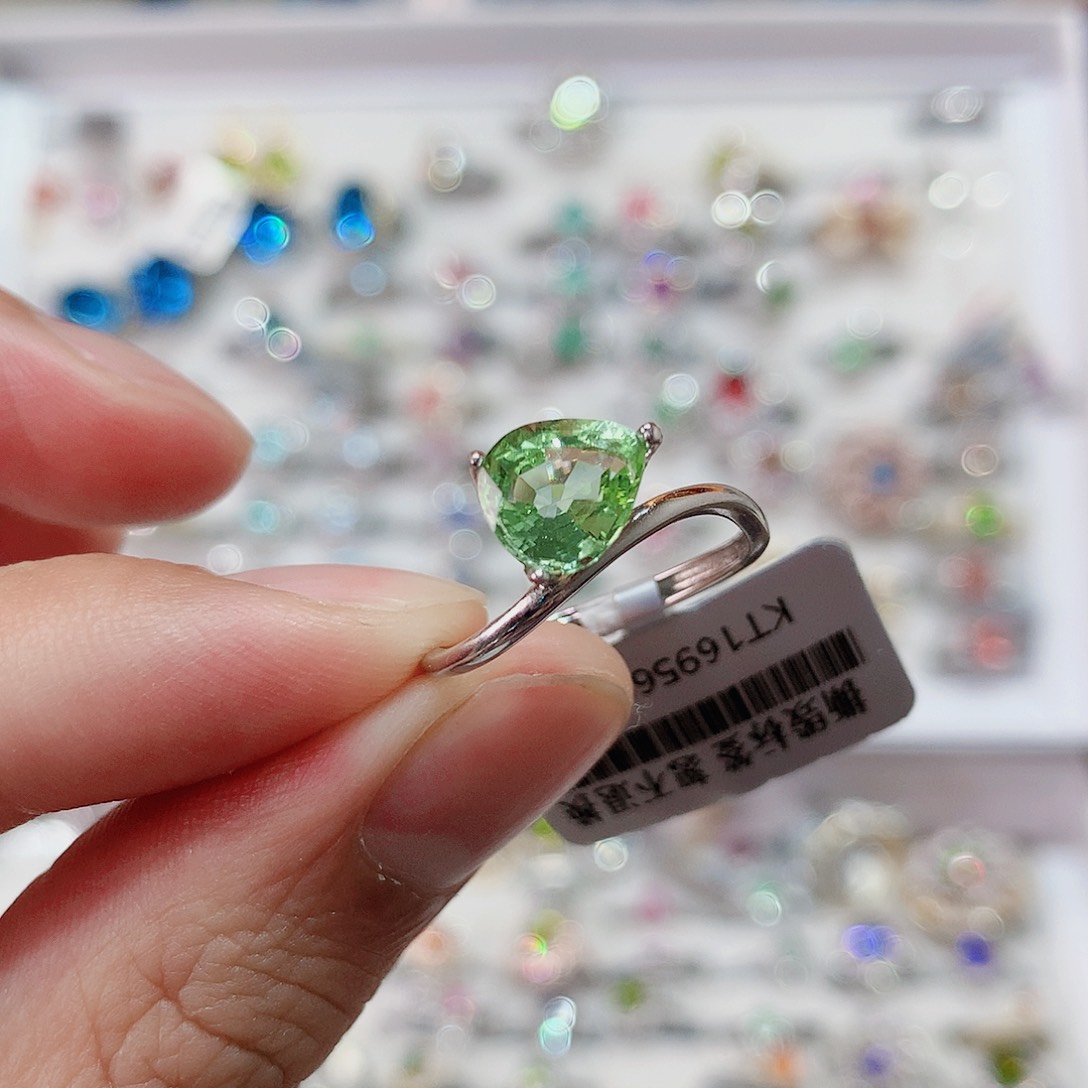 碧玺戒指戒指银S925镶嵌