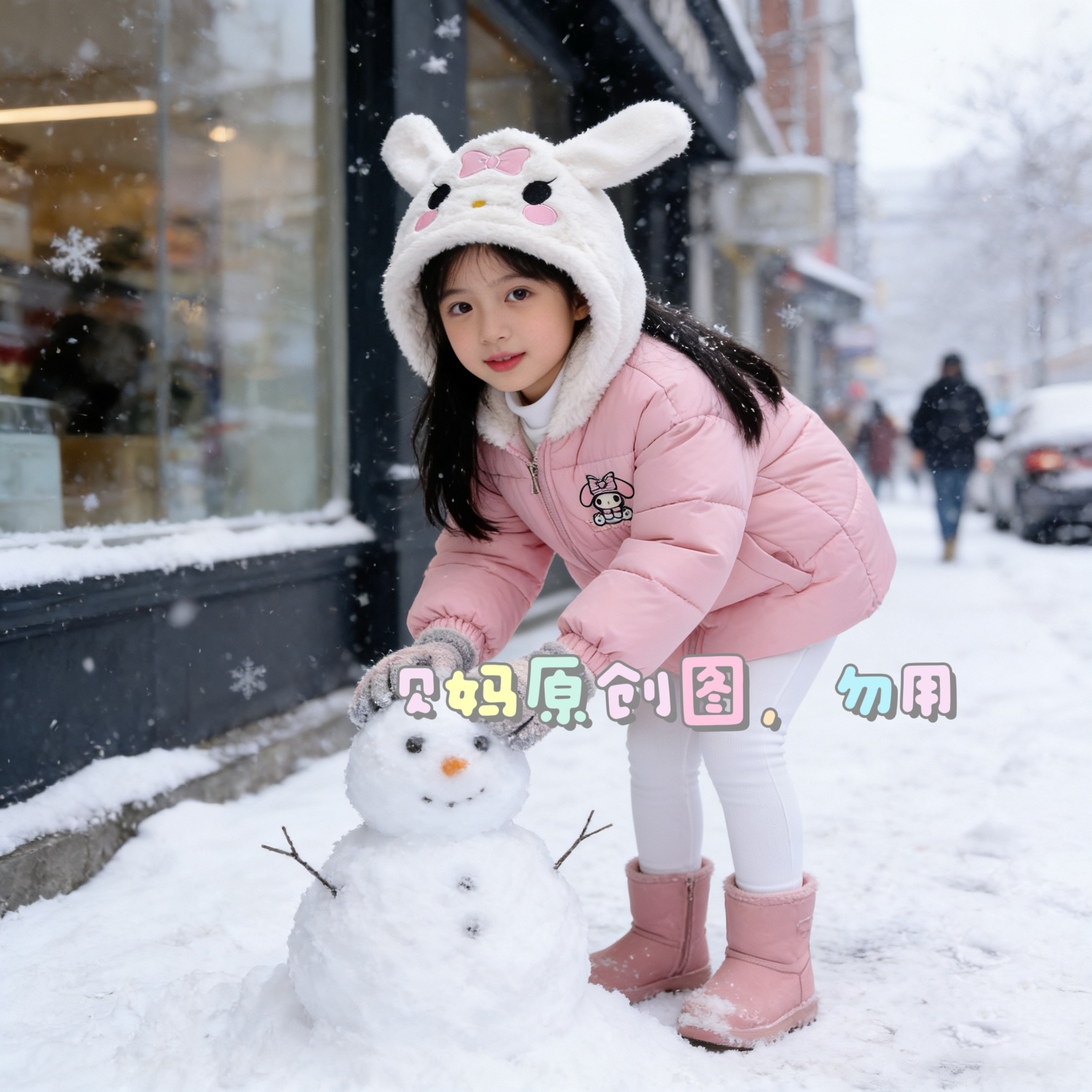 【021】美乐蒂儿童棉服冬季新款女童时尚百搭加厚外套网红运动韩版