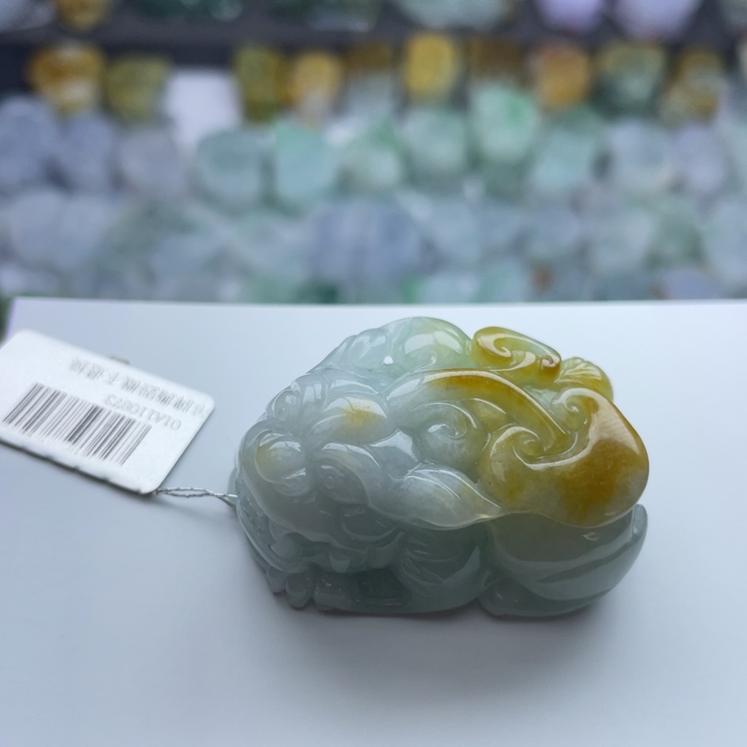 翡翠颈饰未镶嵌貔貅