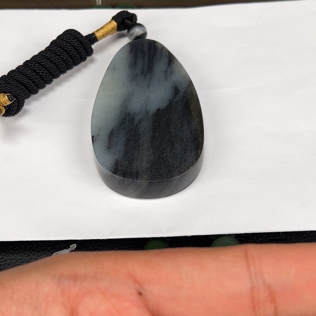 圆***客和田玉未镶嵌手链青花