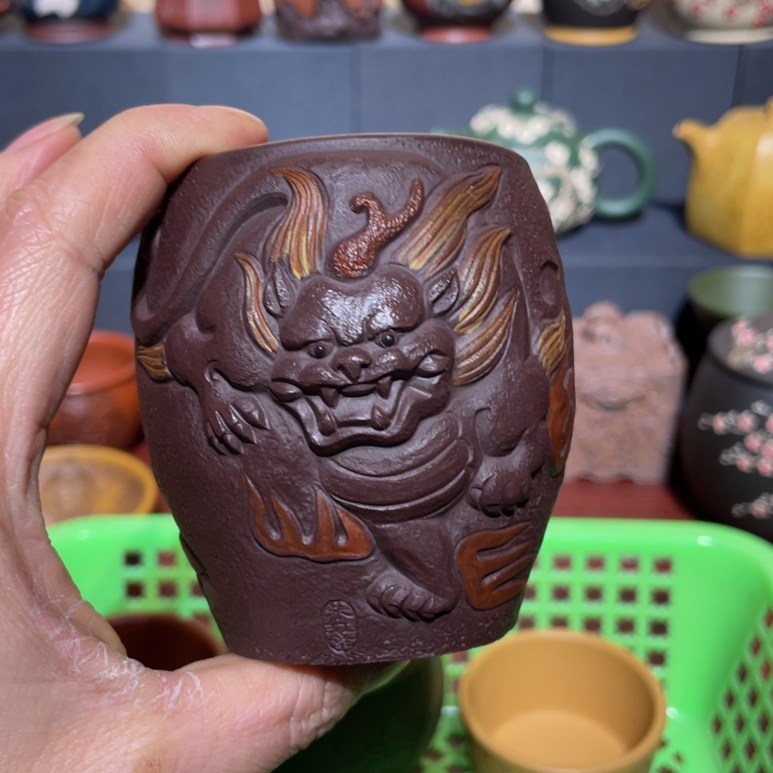 原矿紫砂手工主人杯