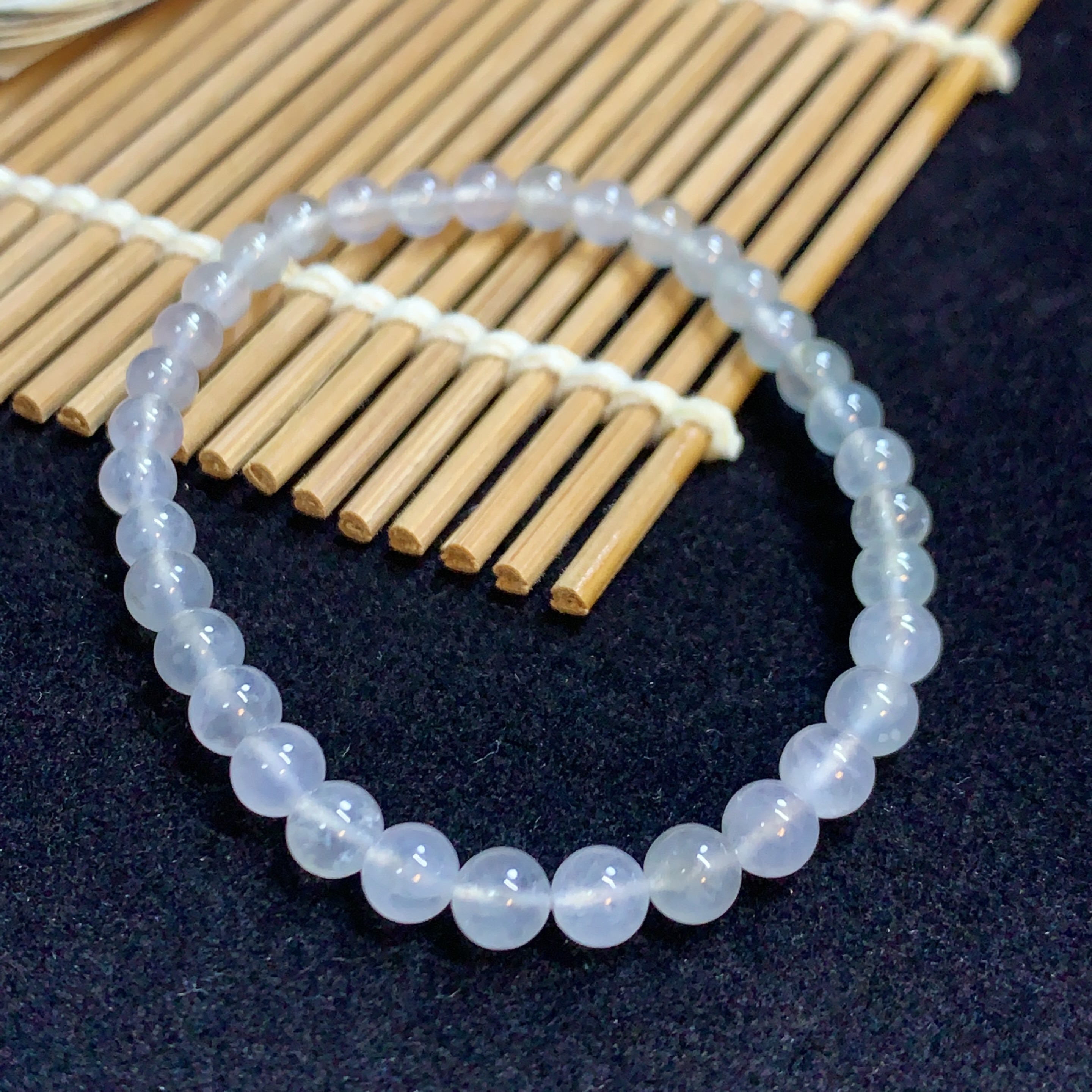 【琪宝臻选】冰乌鸡手串 卡4.8-5.3mm 天然缅甸翡翠A货 95折