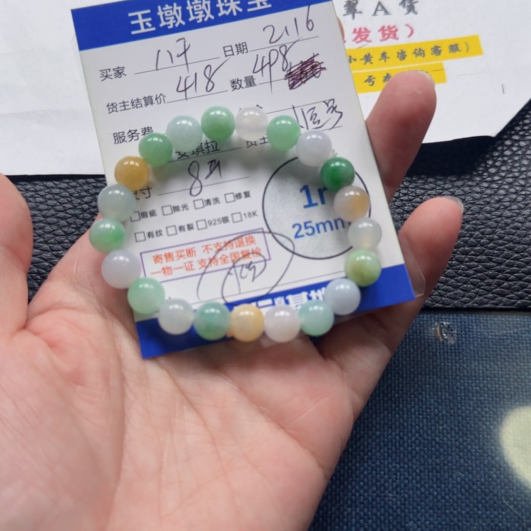 翡翠颈饰未镶嵌八*