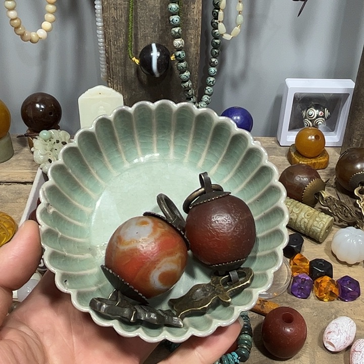 摆件霸*瓷器老物件摆件手工