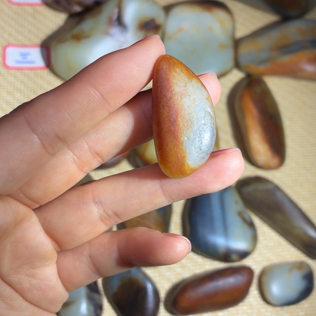 和田玉未镶嵌挂件13g