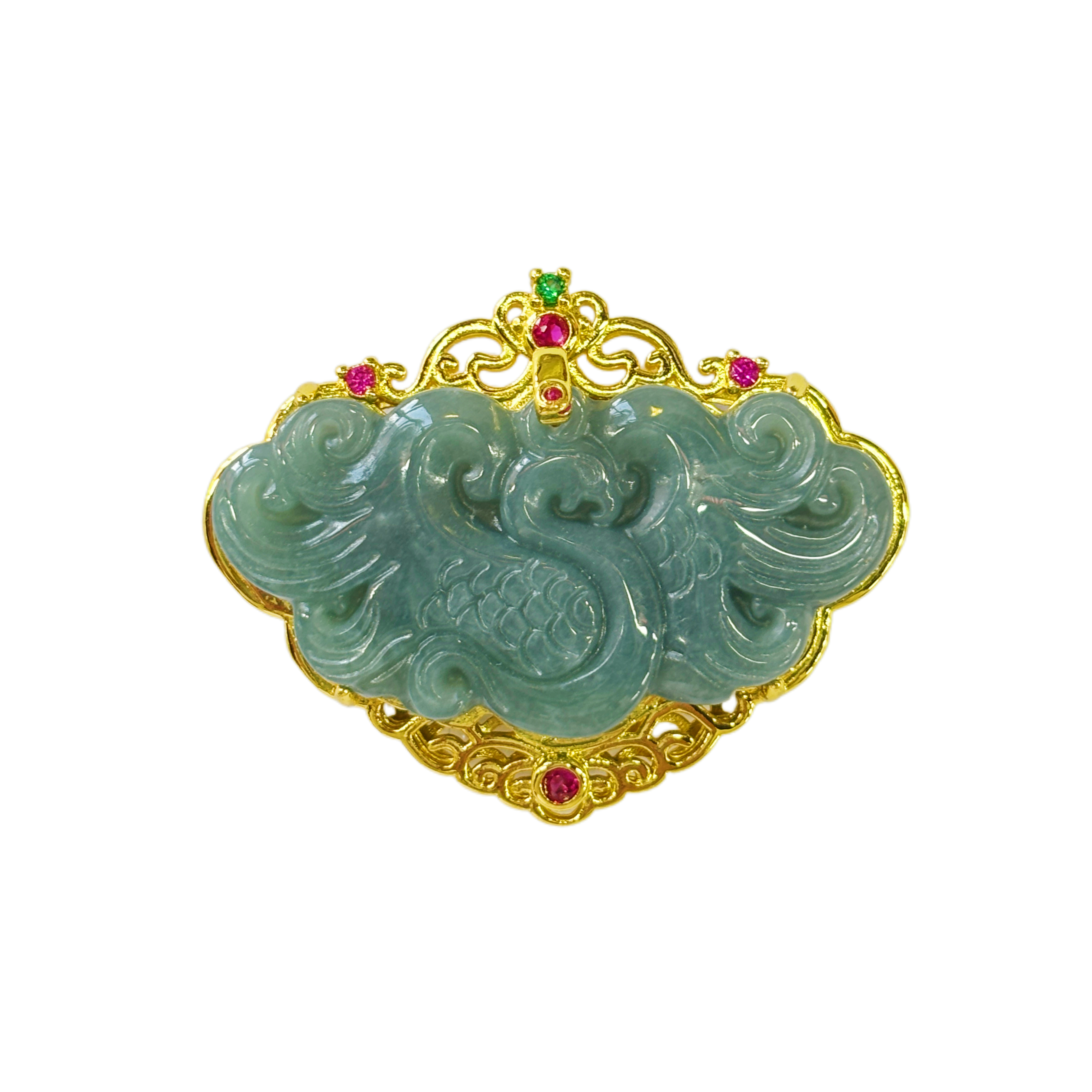 【活动专属】高端时尚精美轻奢翡翠孔雀合金吊坠【CM19566】