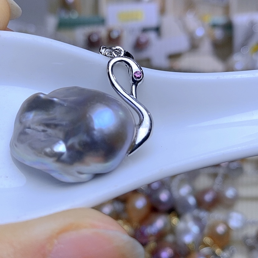 【闪购商品】淡水珍珠吊坠合金
