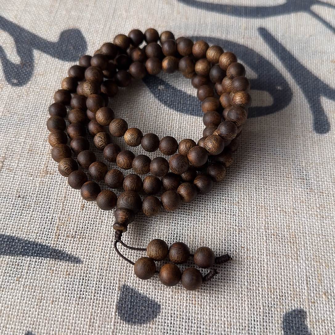 手串沉香老乌身0.8圆珠多圈28克醇化料