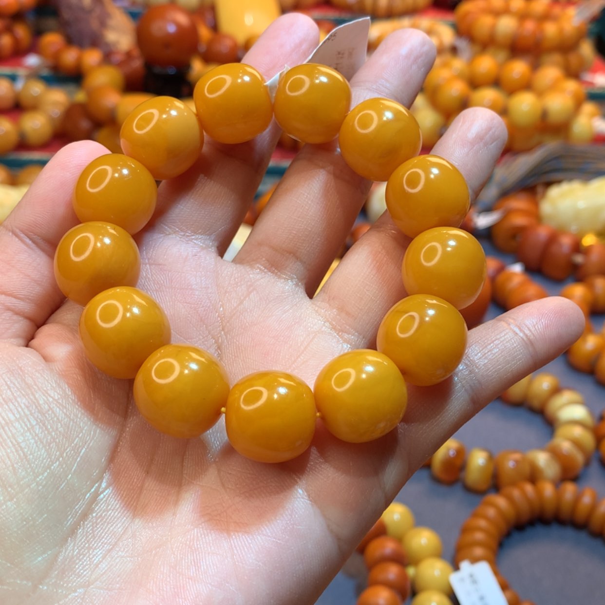 【闪购商品】蜜蜡手串未镶嵌永*蜜蜡手串