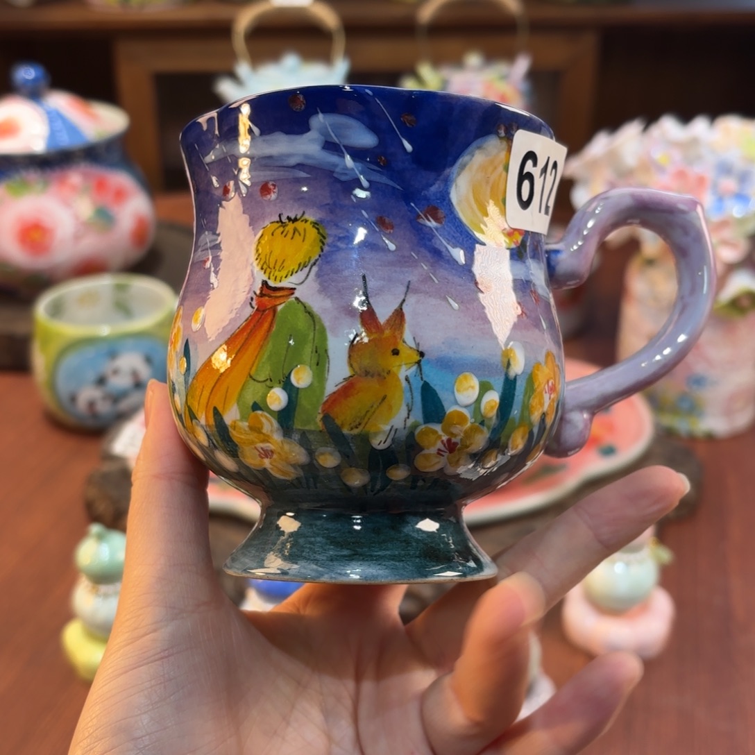 景德镇手绘高温釉下彩陶瓷茶具