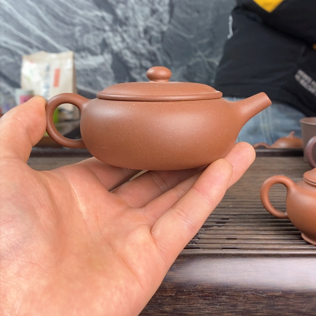 紫砂茶壶蜉**天老红泥香玉两把打包