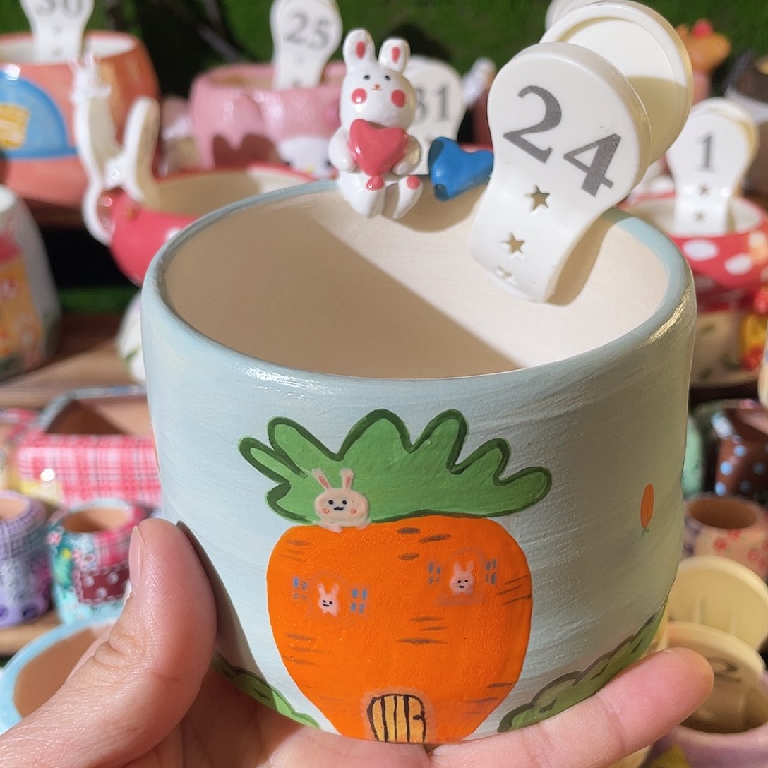 红陶24…..手工手绘