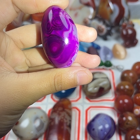玛瑙/玉髓耳环未镶嵌