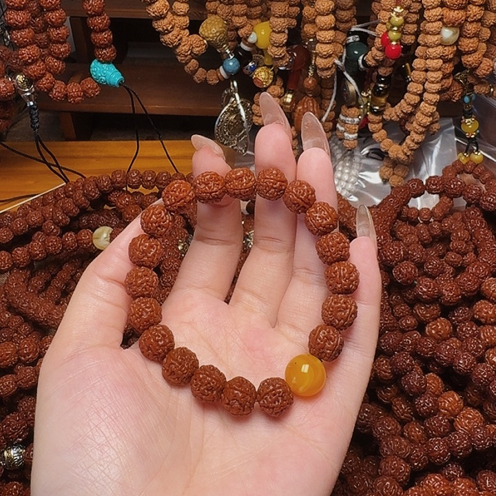 ཀ***ঞ金刚菩提吊坠金刚手串10